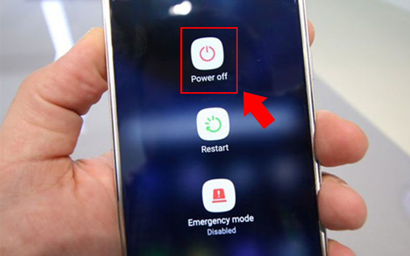 Khởi động lại điện thoại